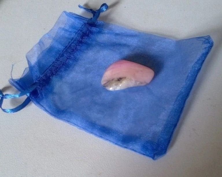 New Pink Opal Tumble Crystal Stone. For serenity and calmness.POST OR COLLECT!