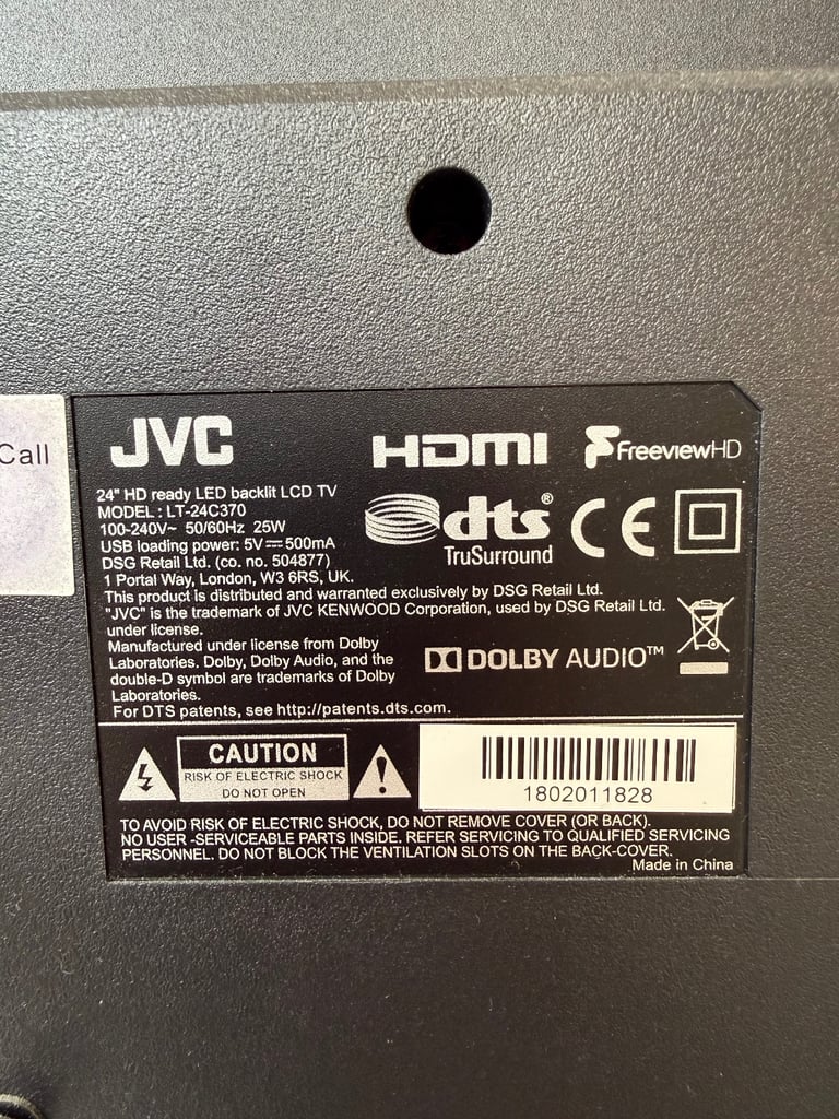 JVC 24in TV
