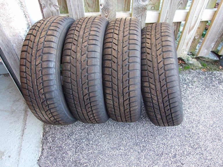 4 x R14 Yokohama Winter Tyres - Hardly Used
