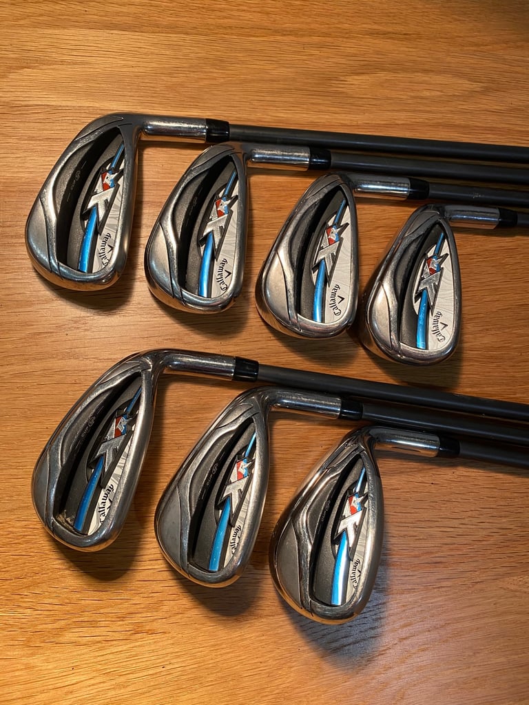 * SOLD * LADIES CALLAWAY XR OS (oversize) IRONS.  R/H  * Full 7 piece matching set *