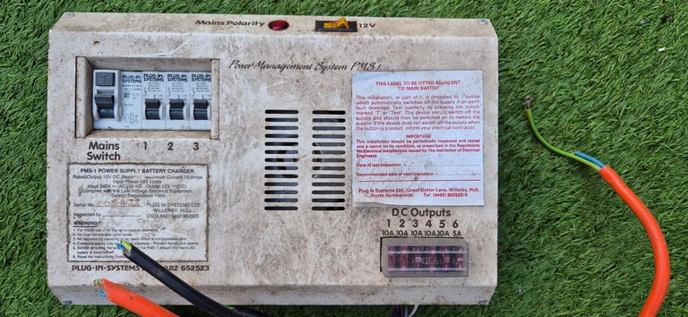POWERPART PMS1 PMS6 PMS7 PMS2000 Caravan Power Management System, Power Supply, Battery Charger.