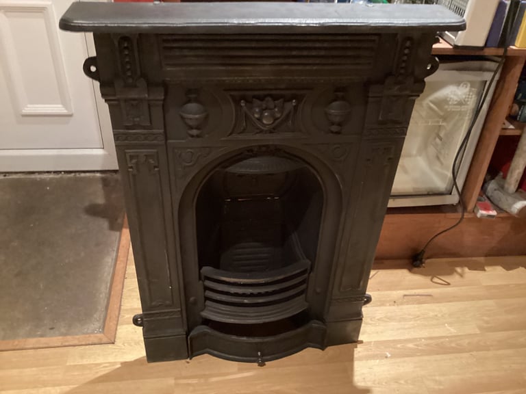 image for Victorian cast iron fireplace
