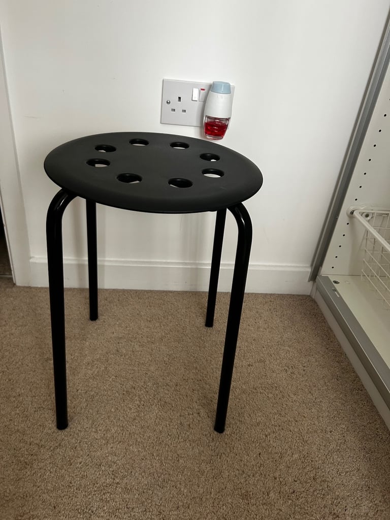 image for Ikea Marius Stool in Black - £3