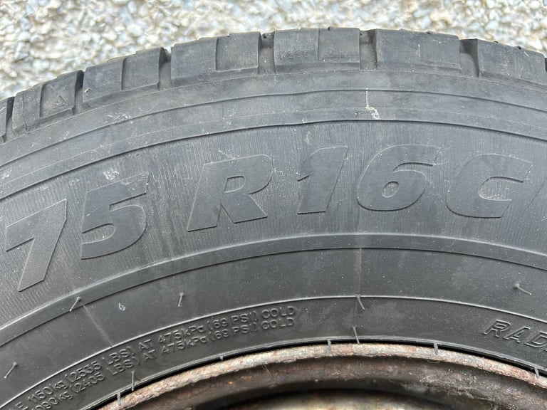 4x Riken cargo tyres on steel rims. 16’s