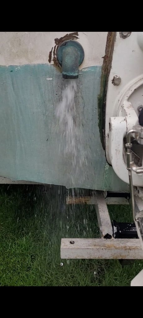 19ft cabin boat, inboard engine and road trailer