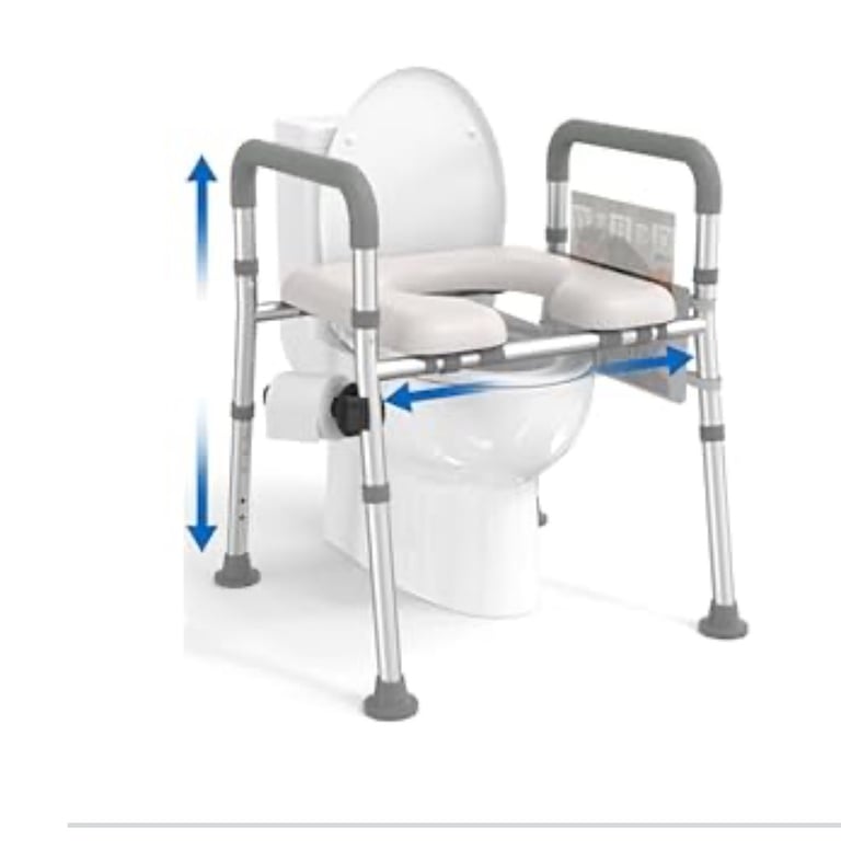 Frame and seat for toilet 