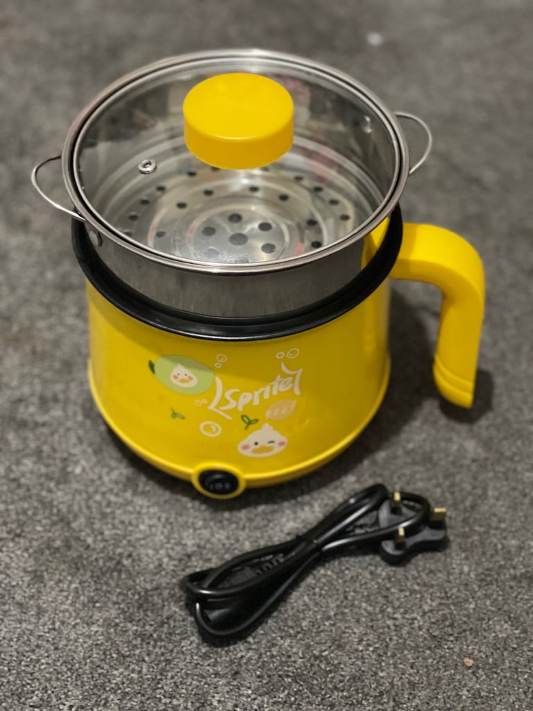 image for NEW-Non-stick Electric Stockpot Steamer Automatic 2 in 1 