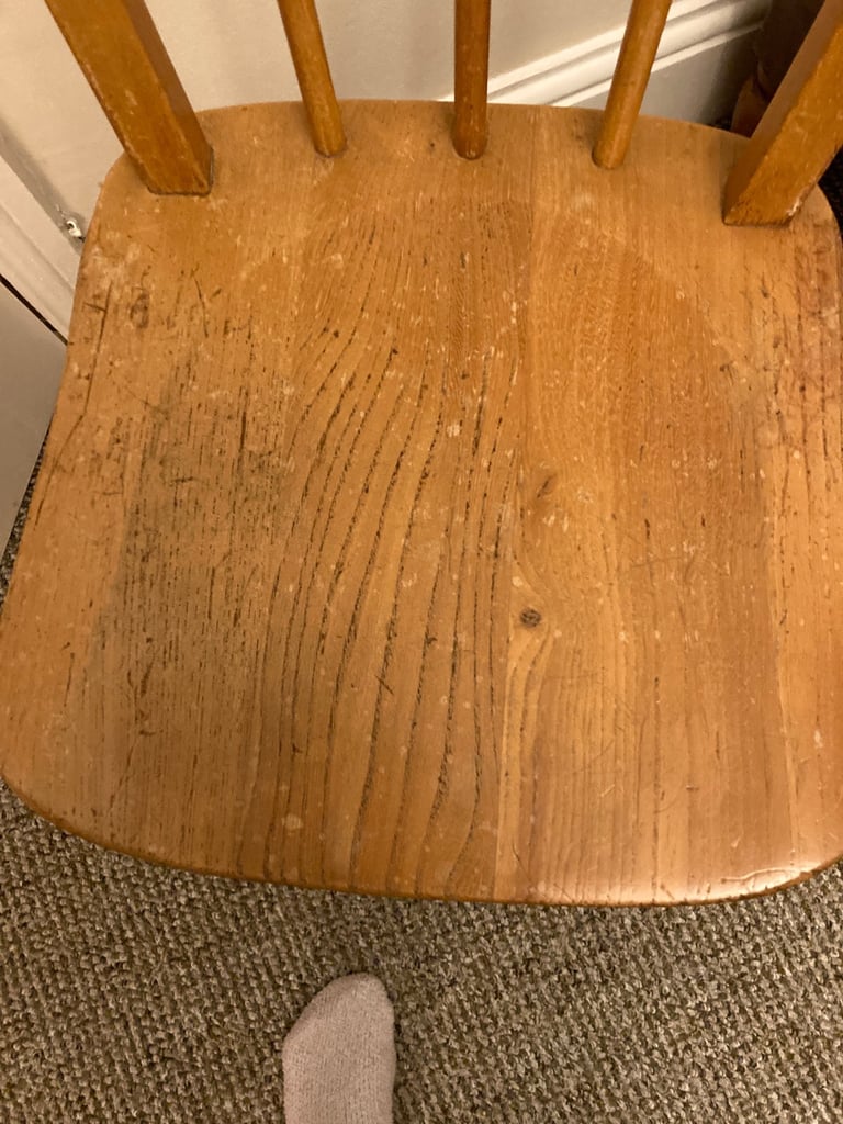 Childs pine high chair 