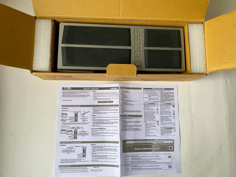 Boss FV-500L Foot Volume Expression Pedal