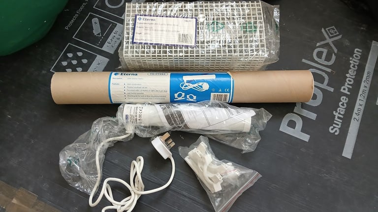 Eterna 1 foot tubular heater with guard New 