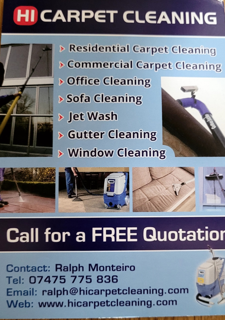 Hi carpet cleaning, Window Cleaning, Gutter cleaning 