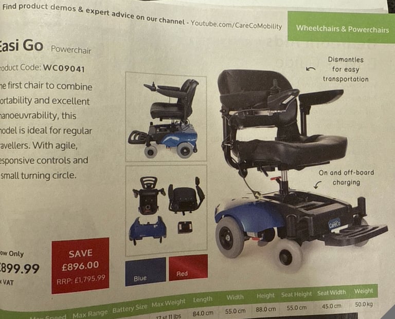 Power chair in excellent condition