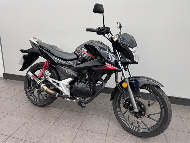 HONDA CB125F BLACK / DARK BLUE 2019 19 REG 10,253 MILES USED 125CC MOTORCYCLE