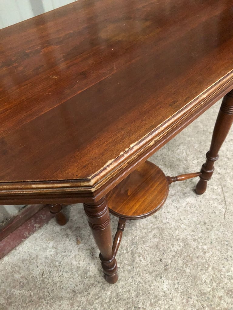 Small Antique Hexagonal Shaped Side Table, good condition
