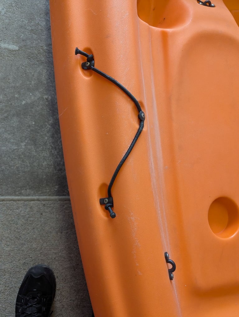 Ocean kayak with accessories 