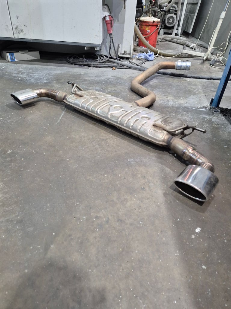 Mk8 vw golf gti clubsport type exhaust with resonater delete pipe 