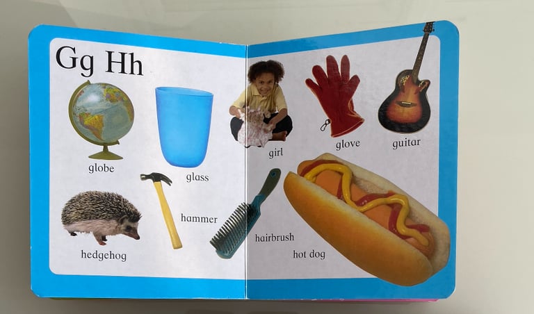 4 Wooden Kids Toddlers puzzles, first book of letters, shapes, numbers, words