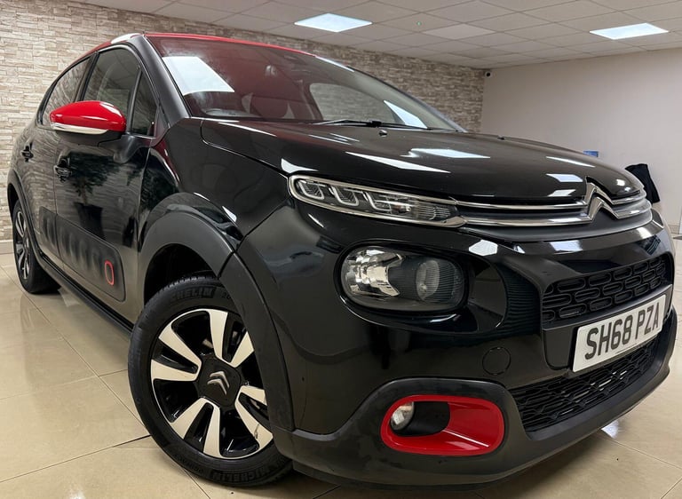 CITROEN C3 1.2 PureTech Flair Black Manual Petrol 2018 WARRANTY 12 MONTHS MOT