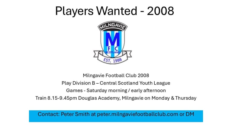 image for Footballers wanted born 2008
