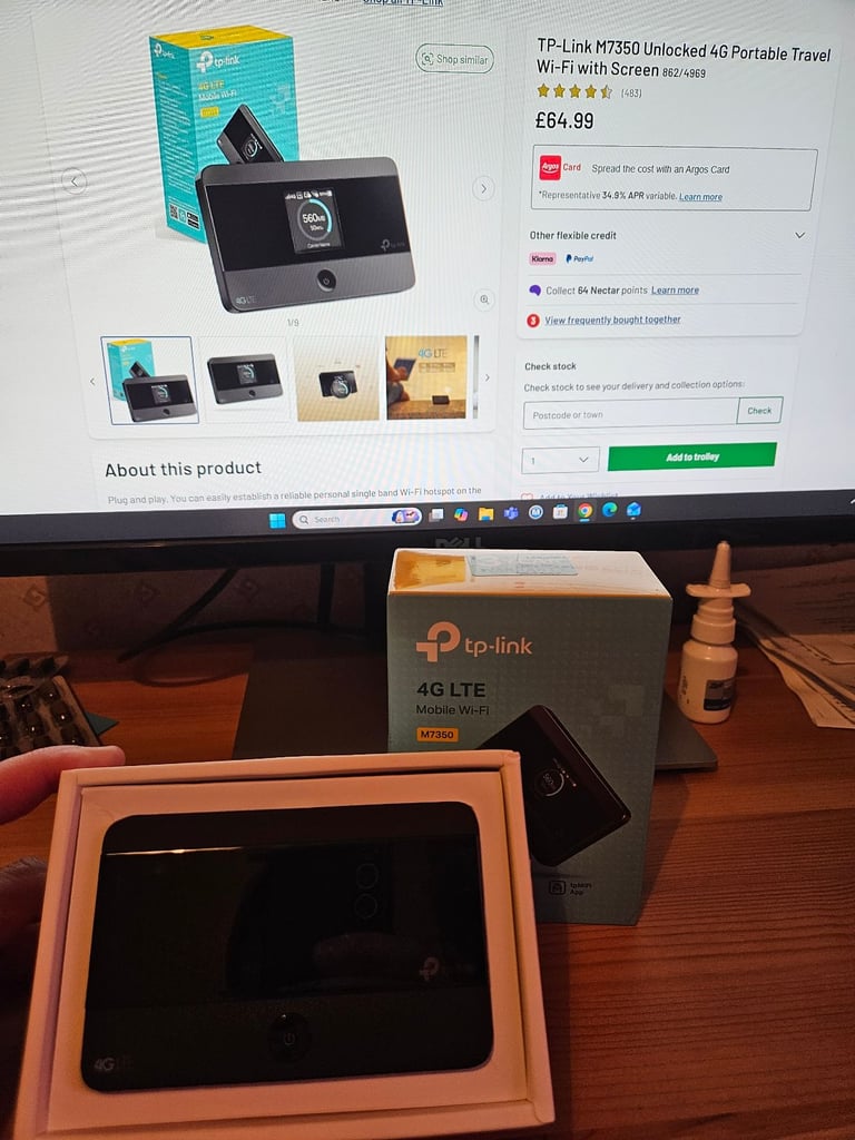 TP Link 4G LTE Mobile Wifi Router M7350