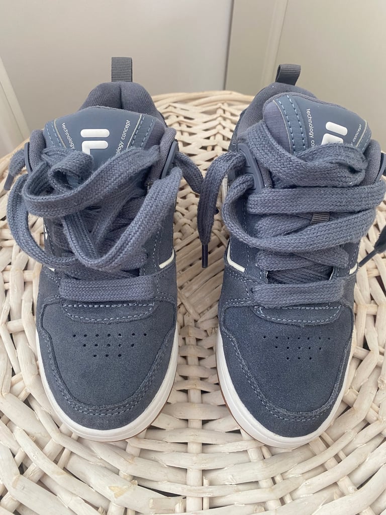 image for Fila Corda Blue Suede Trainers - size 3. Excellent Condition. Worn Once.