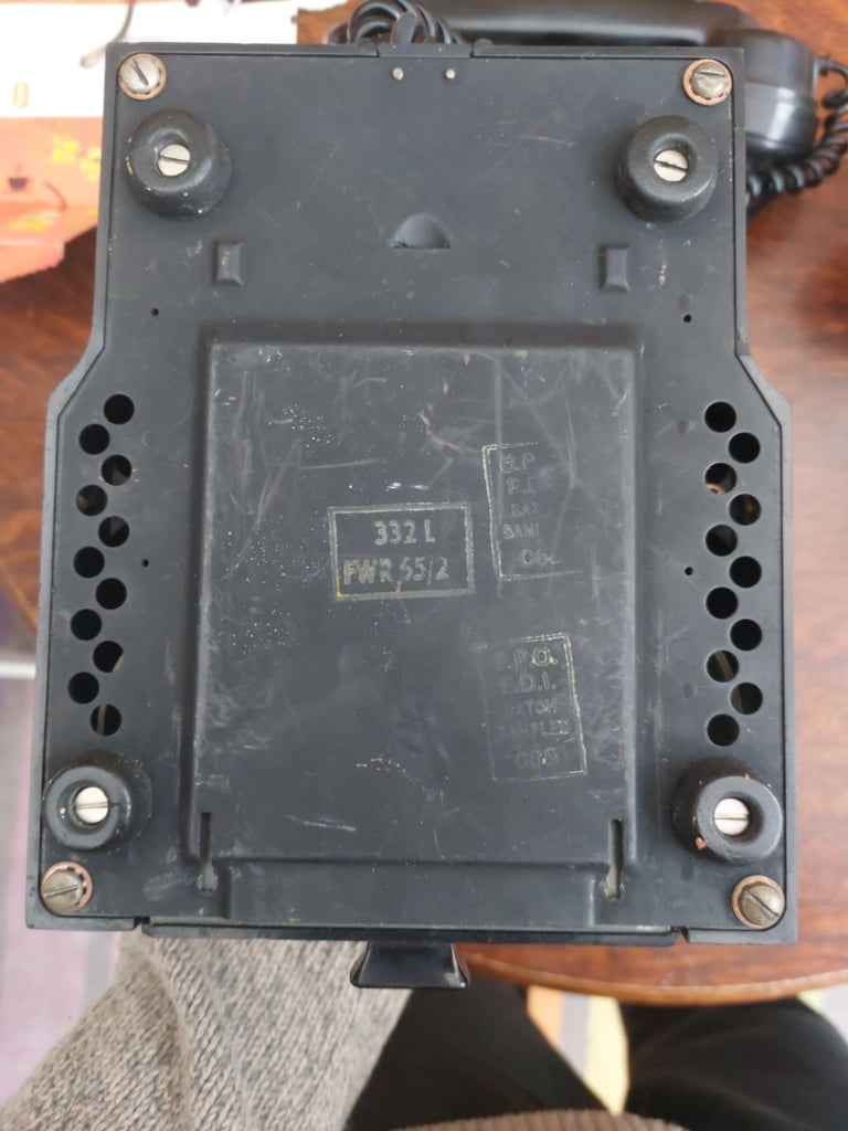 image for Vintage bakelite GPO telephone, with drawer.