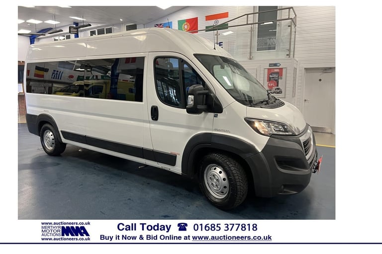 2015 Peugeot Boxer 435 2.2HDI 130PS L3H2 LWB MEDIUM ROOF 7 SEAT DISABLED ACCESS MINIBUS PANEL VAN...