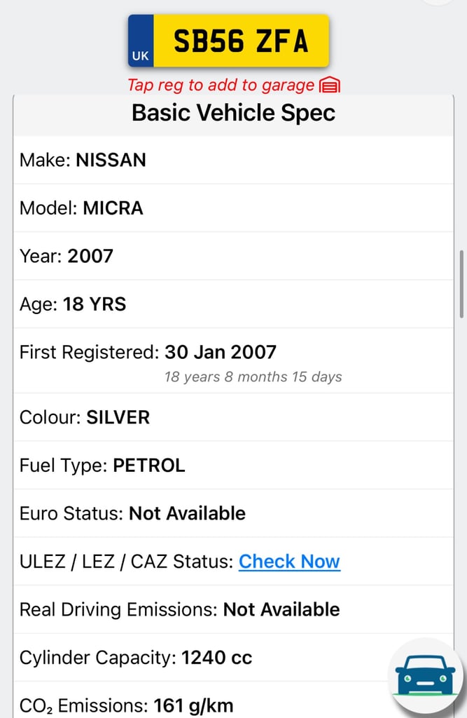 Nissan, MICRA, Hatchback, 2007, Other, 1240 (cc), 5 doors