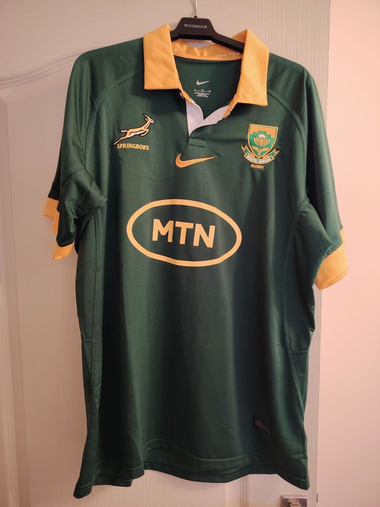 Springboks South Africa Rugby Union Shirt - Mens XL (More like L)