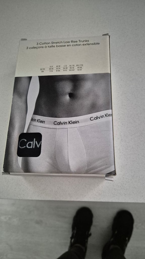 Brand new Calvin klein 3 pack low rise trunks