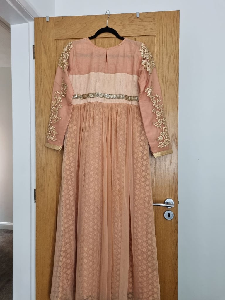 Asian Pakistani Wedding Party Long Maxi Dress New 