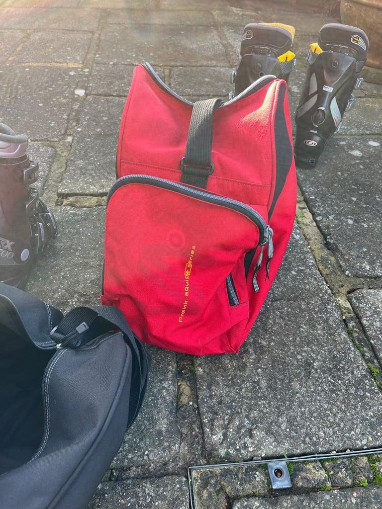 Salomon 7.0 Ski Boots and Boot Bag and Raichle QR500 Ski Boots and Boot Bag