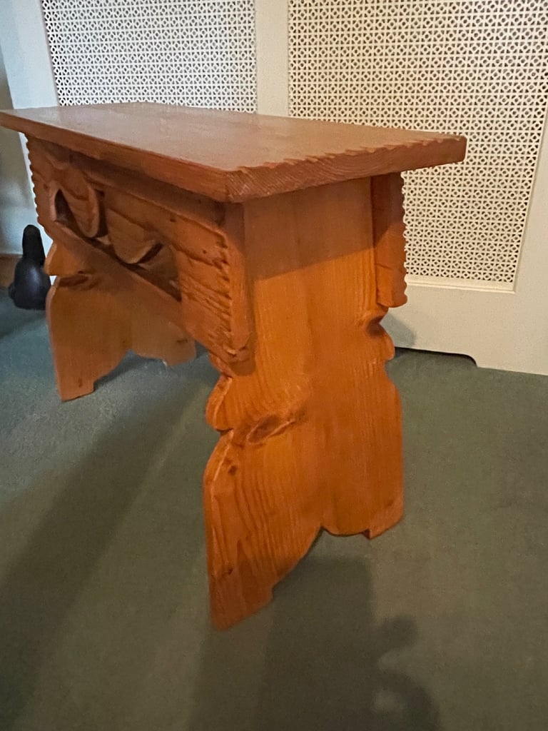 Two Pine Bedside Tables/Stools.