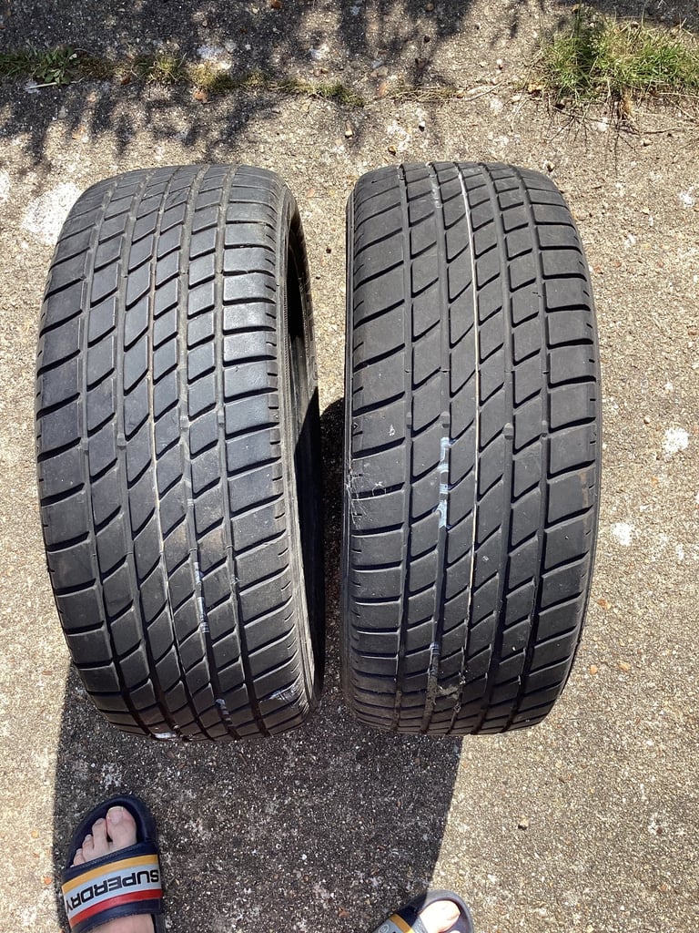 Pair 185/55/15 tyres 5.5mm tread