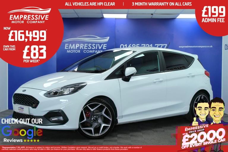 image for 2019 FORD FIESTA 1.5T ECOBOOST ST-3 HATCHBACK 5DR PETROL MANUAL EURO 6 (S/S) (20