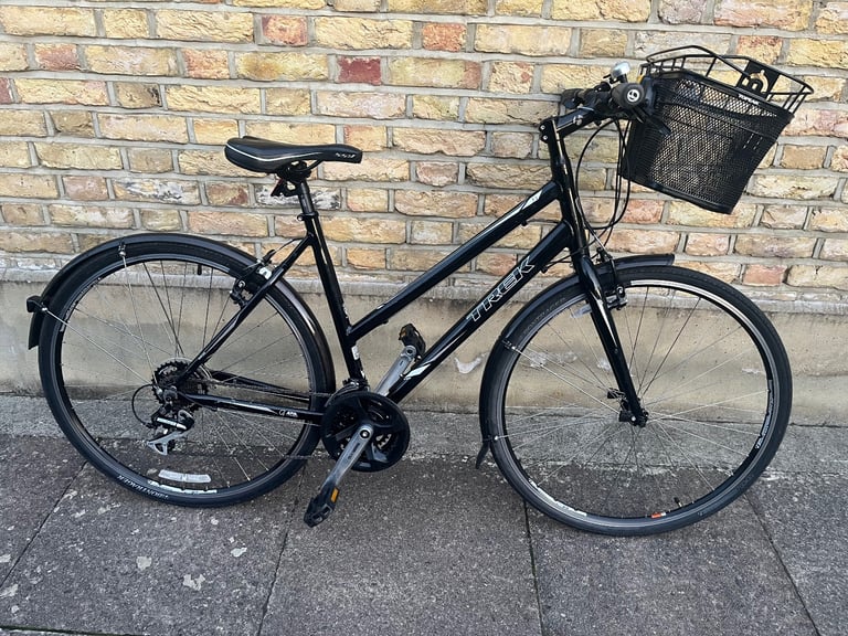 image for TREK 7.1 FX Step-Through Hybrid Lightweight Ladies bike in Black Chrome colour