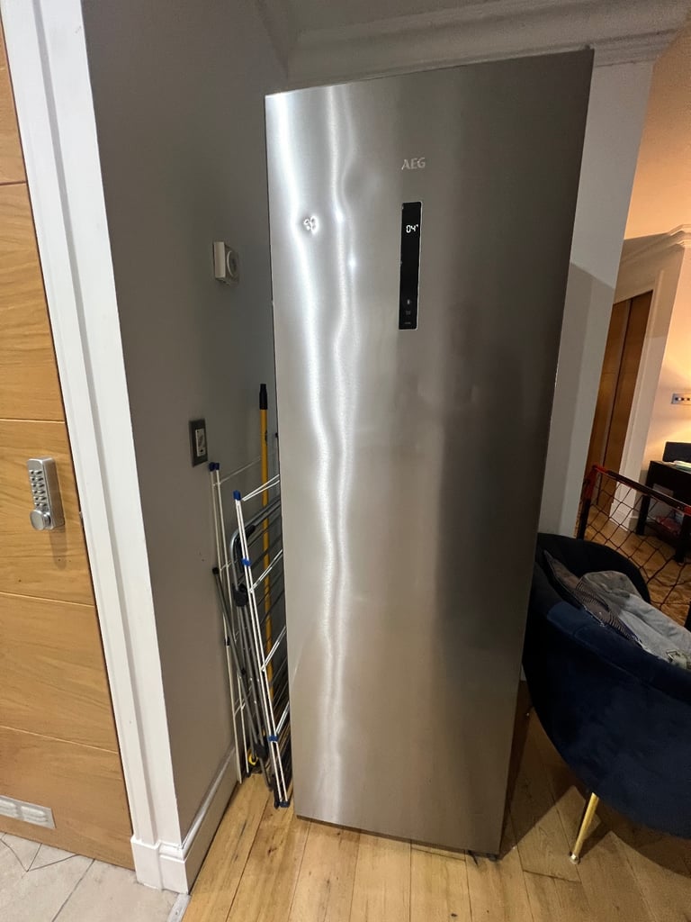 AEG tall digital upright fridge double 