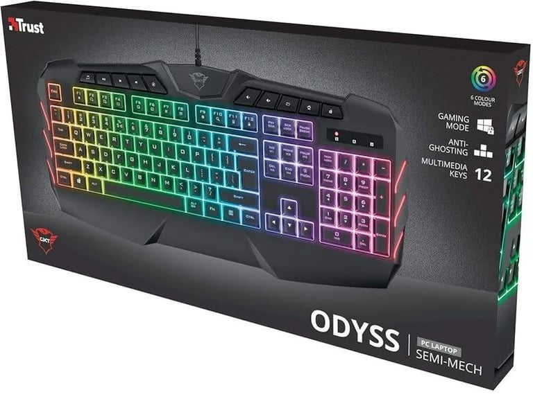 image for Trust RGB Gaming Keyboard GXT 881 ODYSS