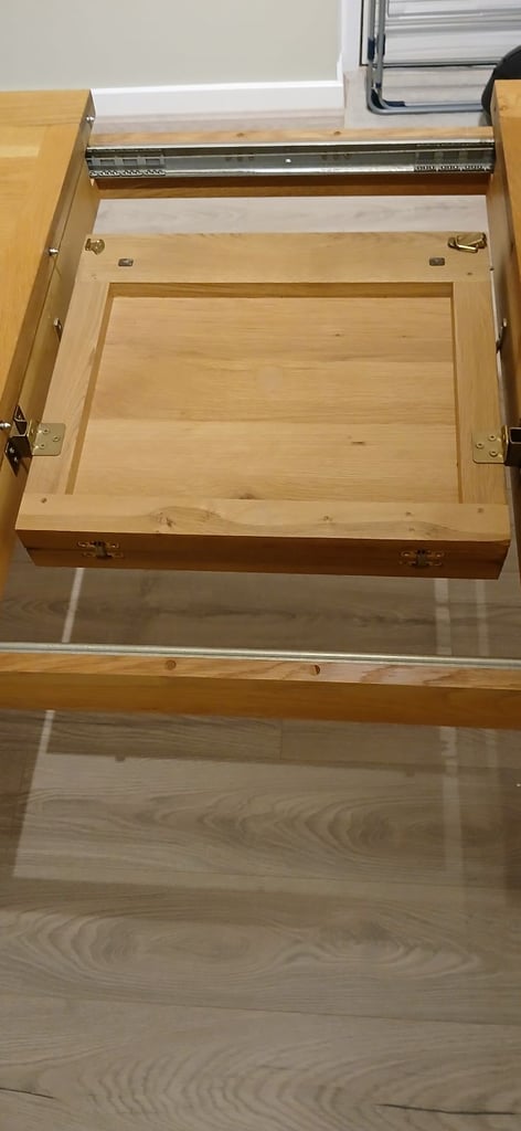 Solid wood dining extending dining table  