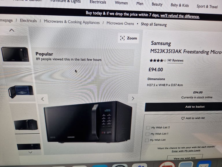 image for BRAND NEW Samsung Microwave