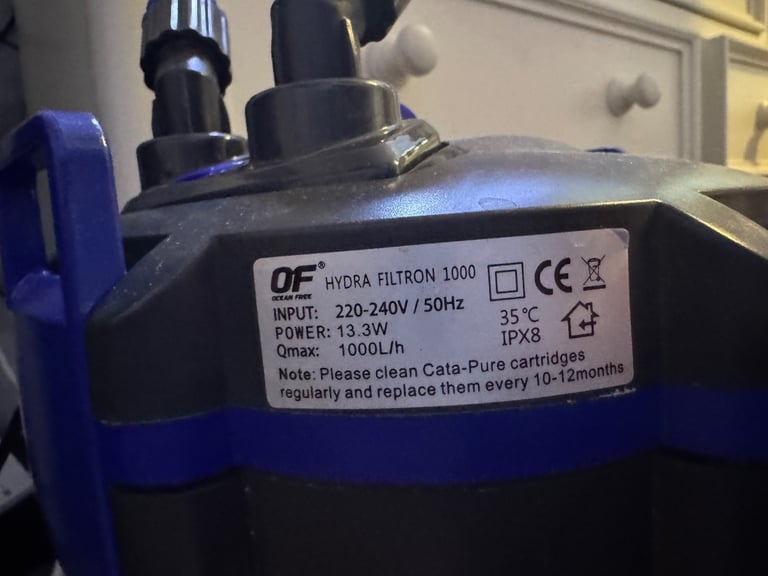 120L fish tank and external filter 1000L/H