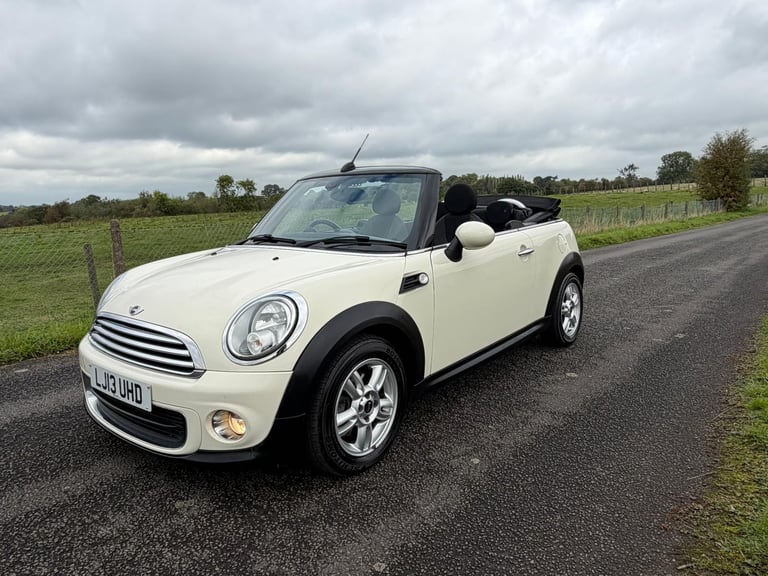 image for 2013 mini one convertible lci facelift 87k pepper white Ulez 