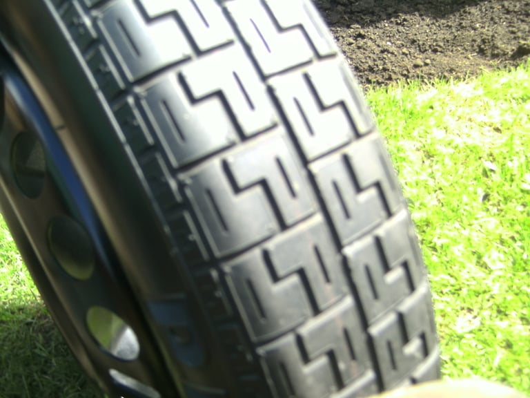 ONE,NEW/AS NEW,VAUXHALL 5 STUD,5 X 110 PCD SPACESAVER SPARE WHEEL,C/W PIRELLI T125/85/16