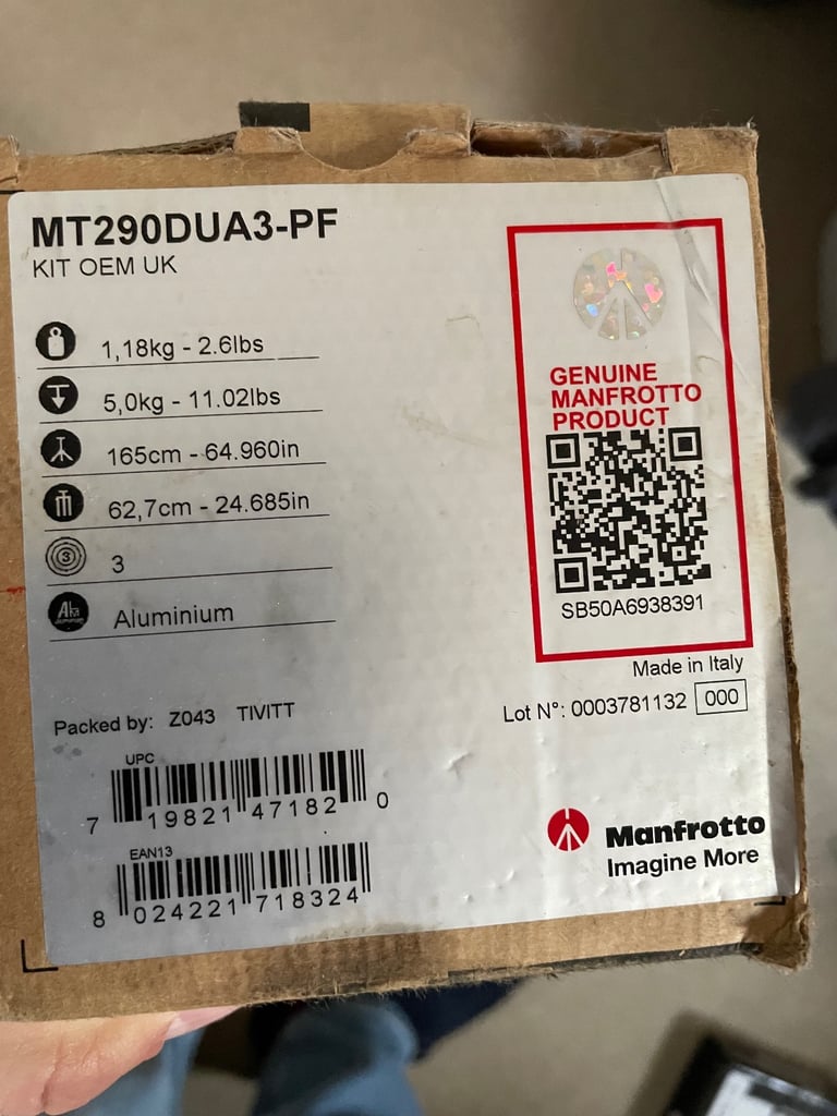 Manfrotto 290 MT290DUA3-PF Tripod