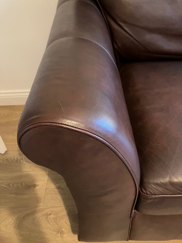 Large two seater leather settee from Marks and Spencer’s 