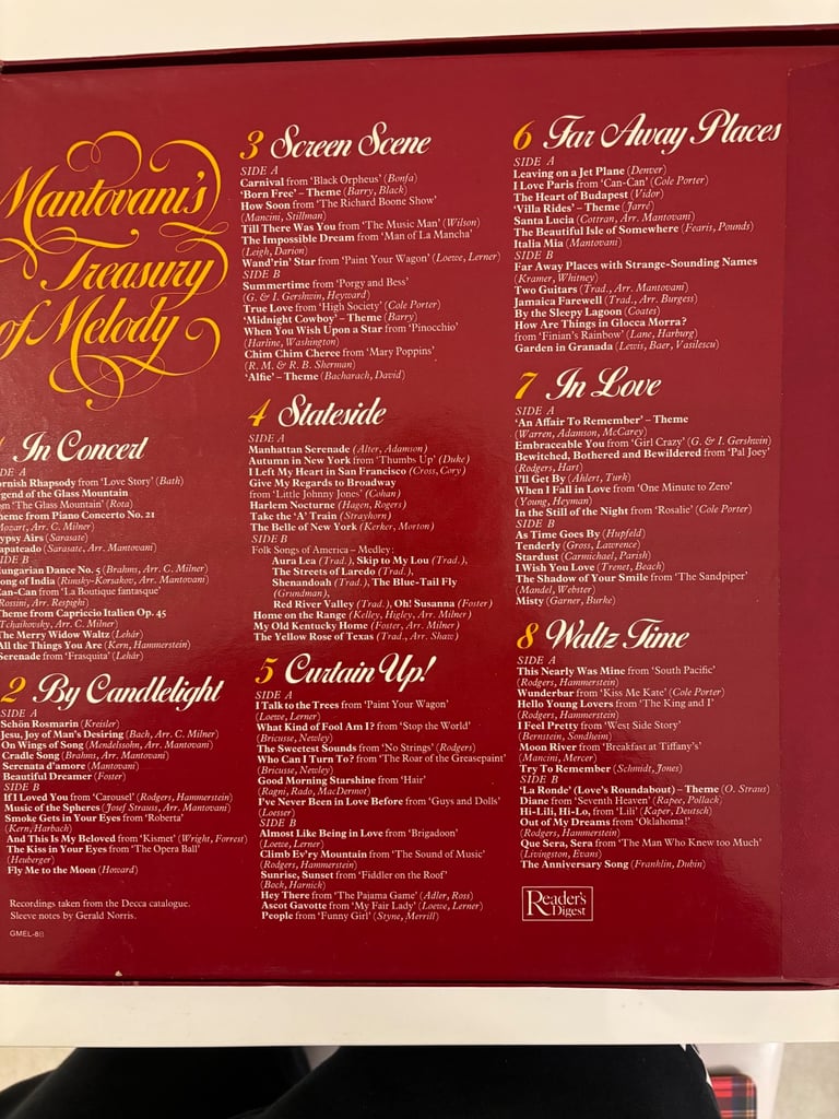 Mantovani 8 record box set