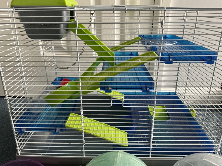 Rosewood hamster cage and accessories 