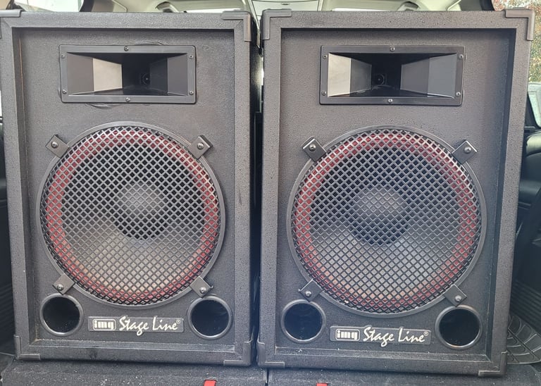 image for Pair of 15 inch Passive IMG Stage Line PAB-15P Speakers in Excellent Condition