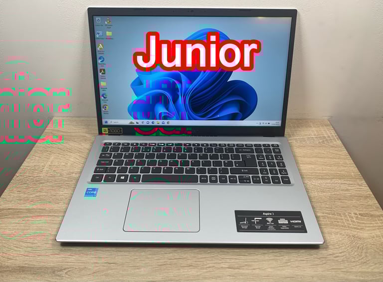 image for Acer i3 11thGen 8GB 256GB SSD Ultra Fast Slimline FHD Laptop, Win 11, Virtually LIKE NEW