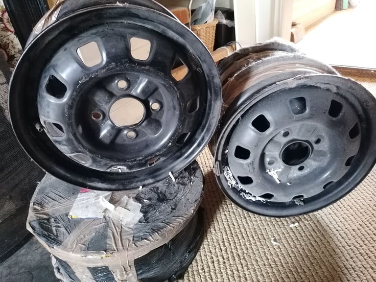 image for 4 x Steel wheel rims 